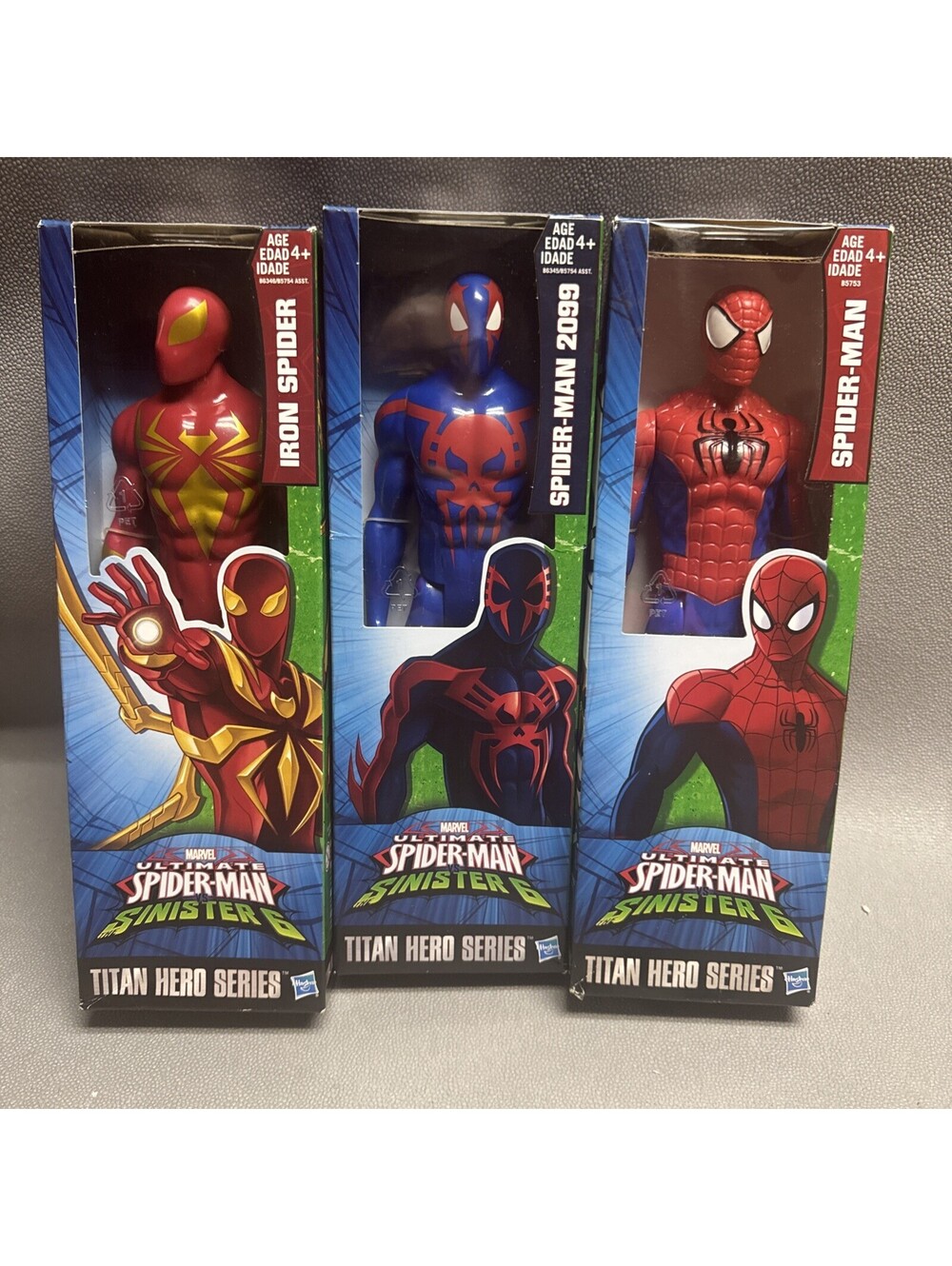 Marvel Titan Hero Sinister 6 Ultimate Spider-Man Action Figures 2099 Iron Spider